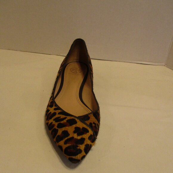 Tory Burch Woman Size 9M Brown Tan Gold Slide On Shoes - Picture 8 of 13